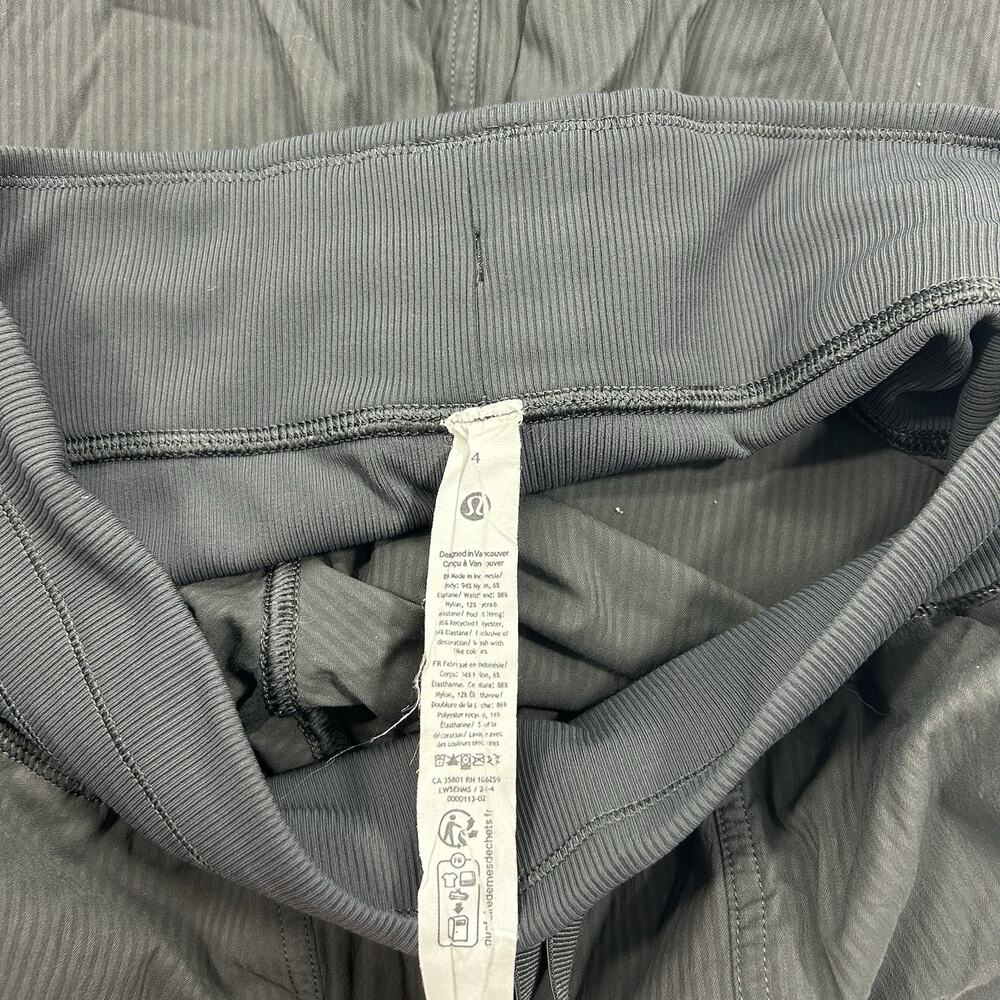 Lululemon Beyond the Studio Jogger Women's 8 Graphite Stripe Lightweight Ruched - Picture 10 of 10